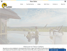 Tablet Screenshot of falconsafaris.com